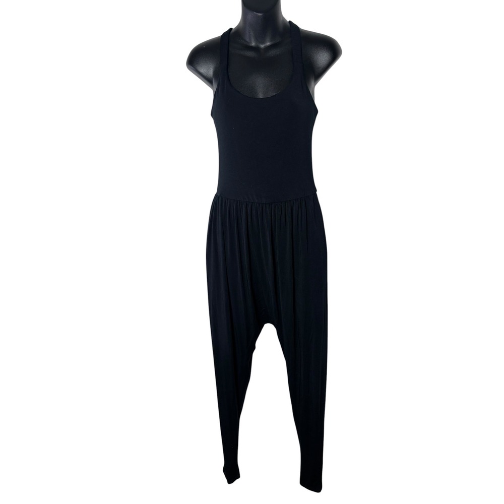 Imbodhi bodhi jumper micromodal women's jumpsuit large black yoga athletic harem